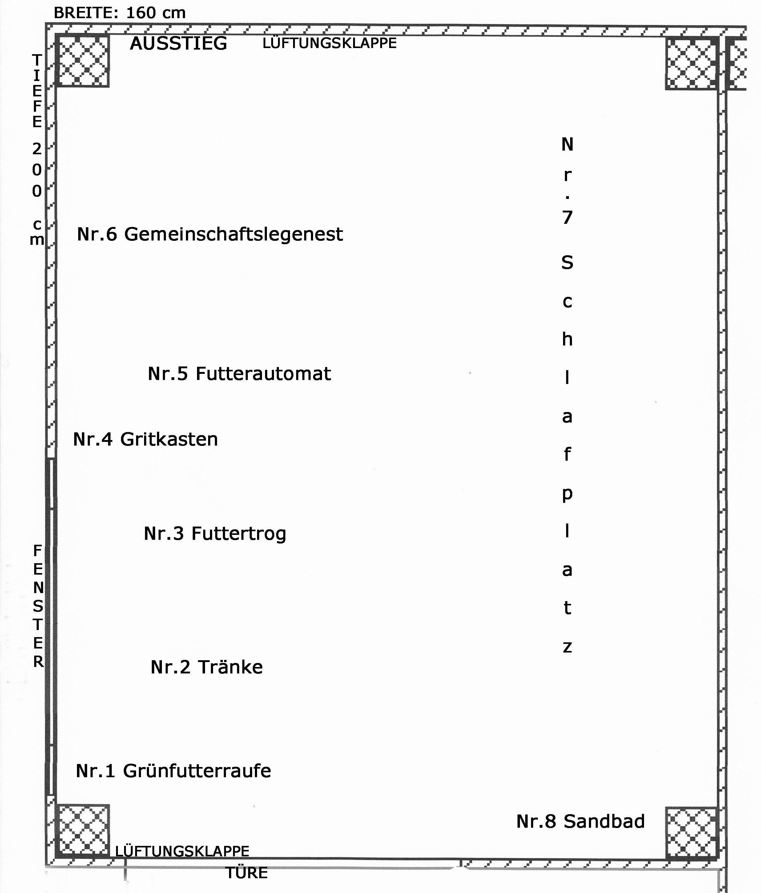 Hühnerstall  einrichten 