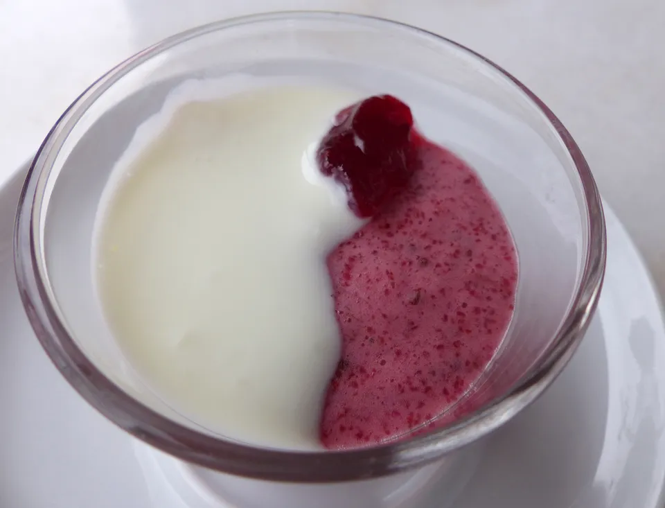 Preiselbeer-Chia-Schaum