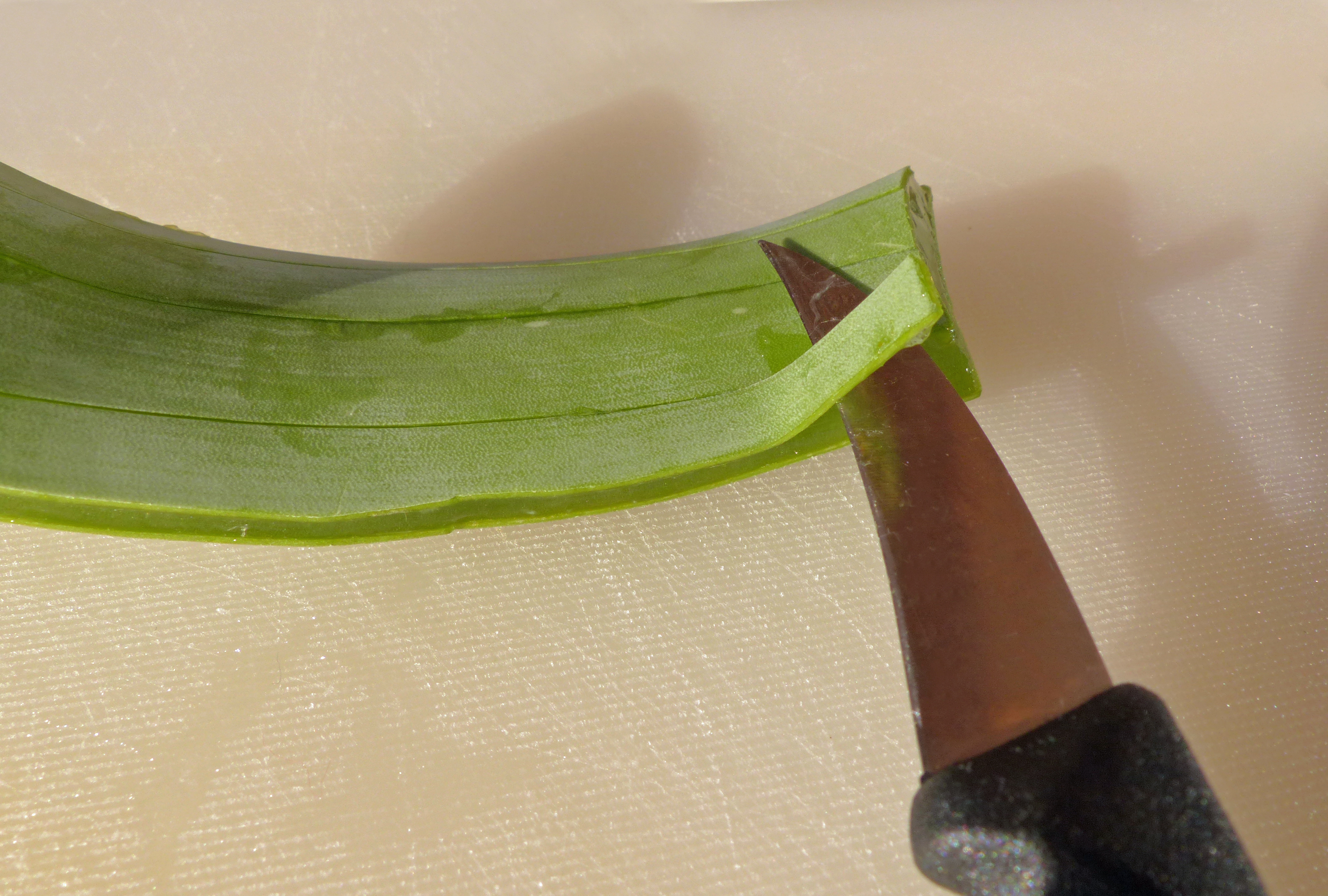 Aloe vera-Gel aus ganzem Blatt