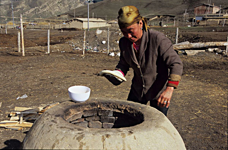 Fladenbrot, groß, flaumig