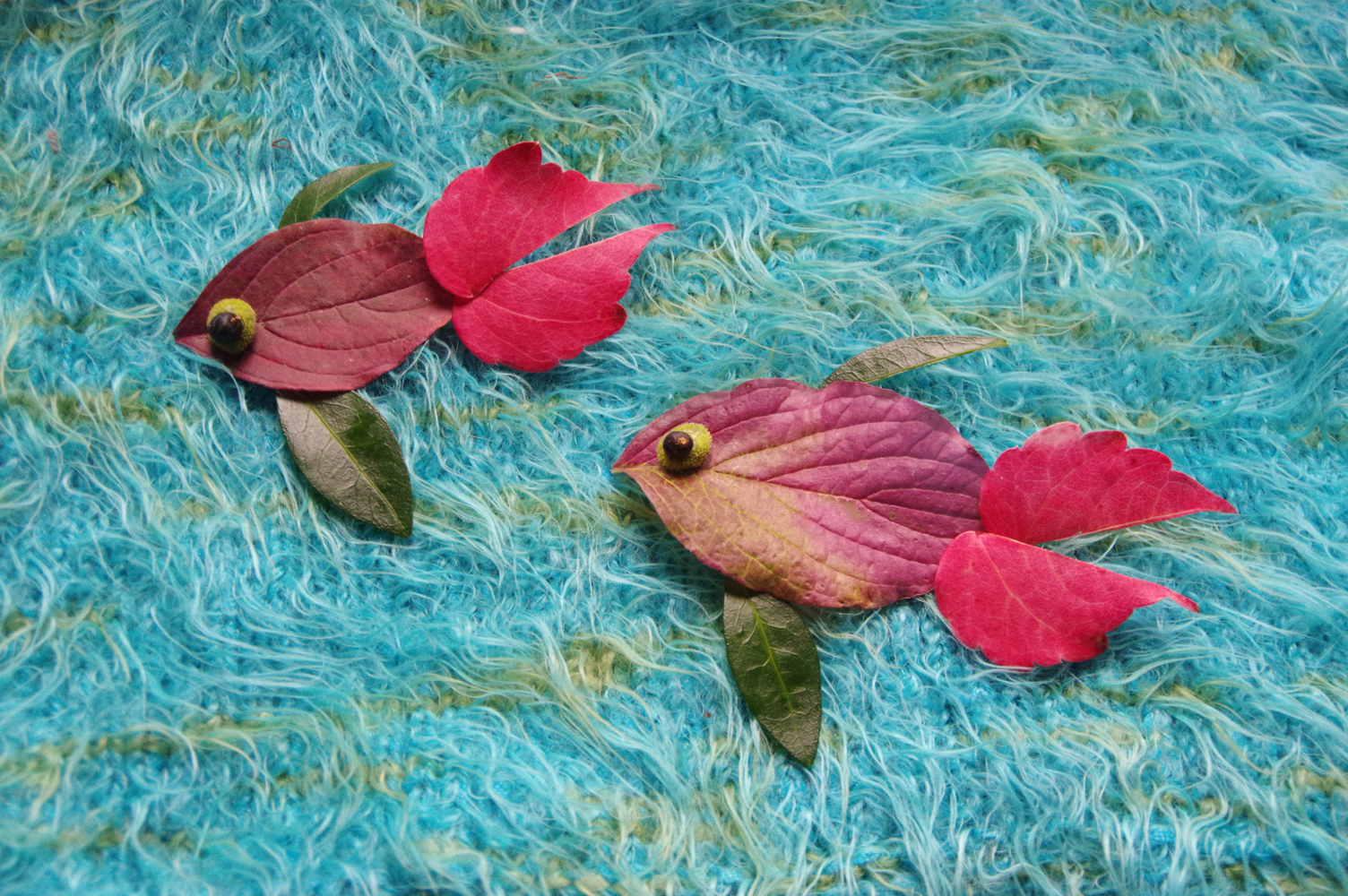 Blättertiere basteln