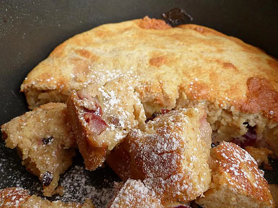 Topfenauflauf mit Obst