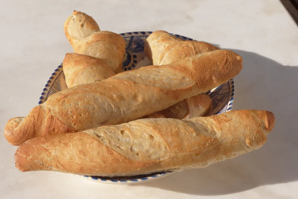 Baguette, französisches Stangenweißbrot 