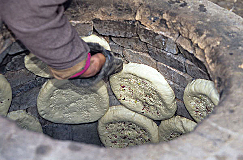 Fladenbrot, groß, flaumig