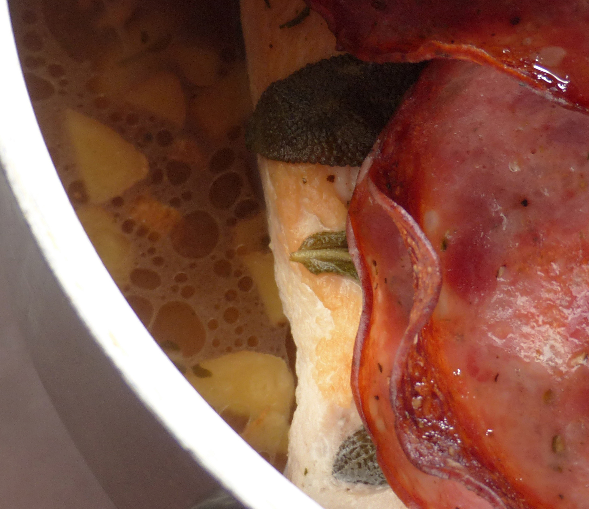 Putenbraten à la Saltimbocca