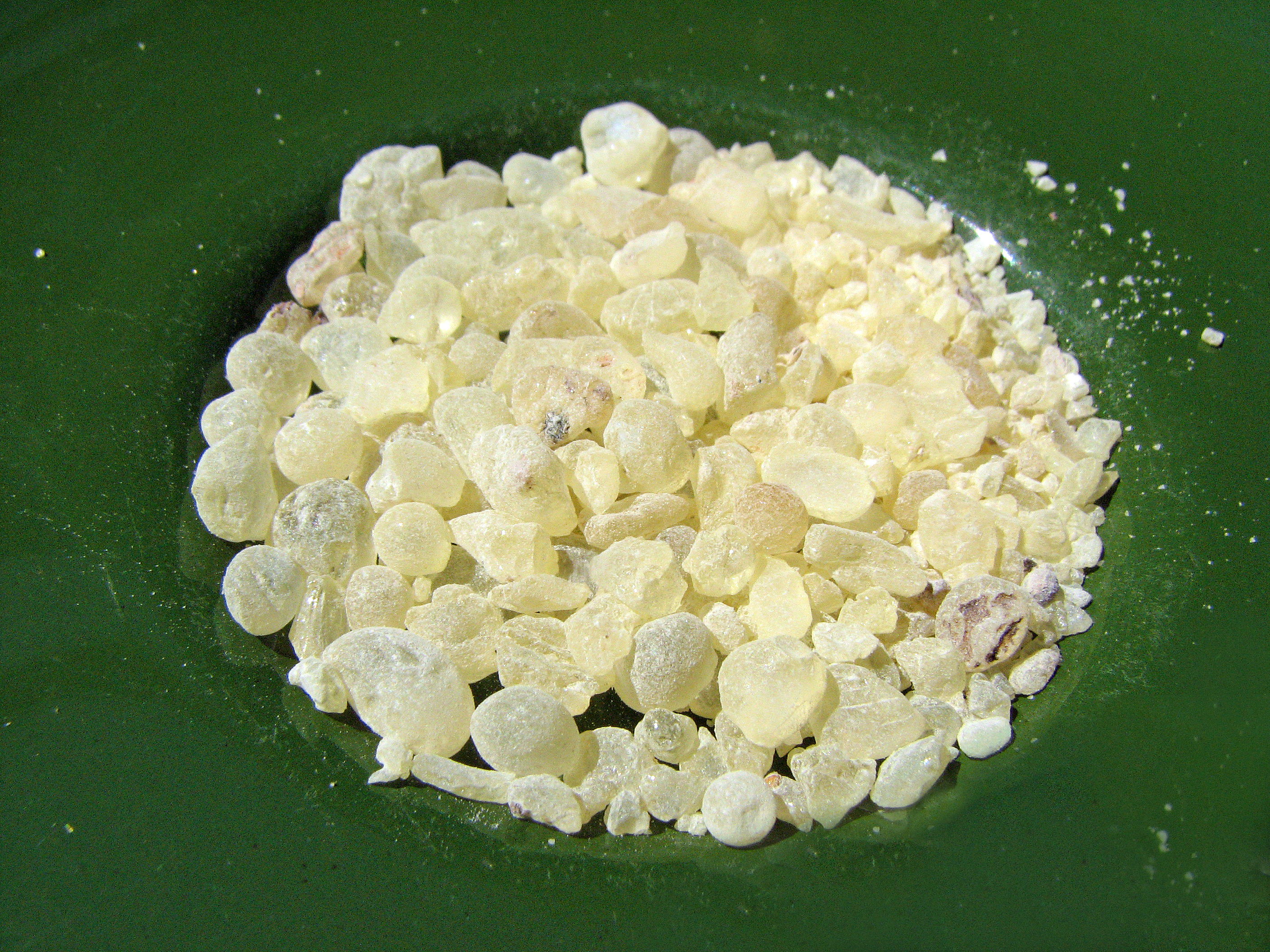 <p>Harz sollte ein fixer Räucherbestandteil sein.</p>