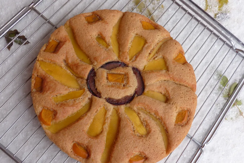 Obstkuchen aus Eischwerteig