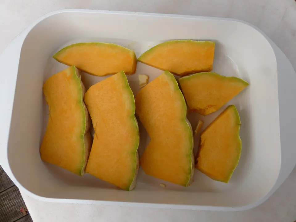 Kürbisspalten backen 