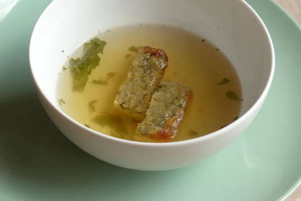 Grießschnitten, Suppeneinlage