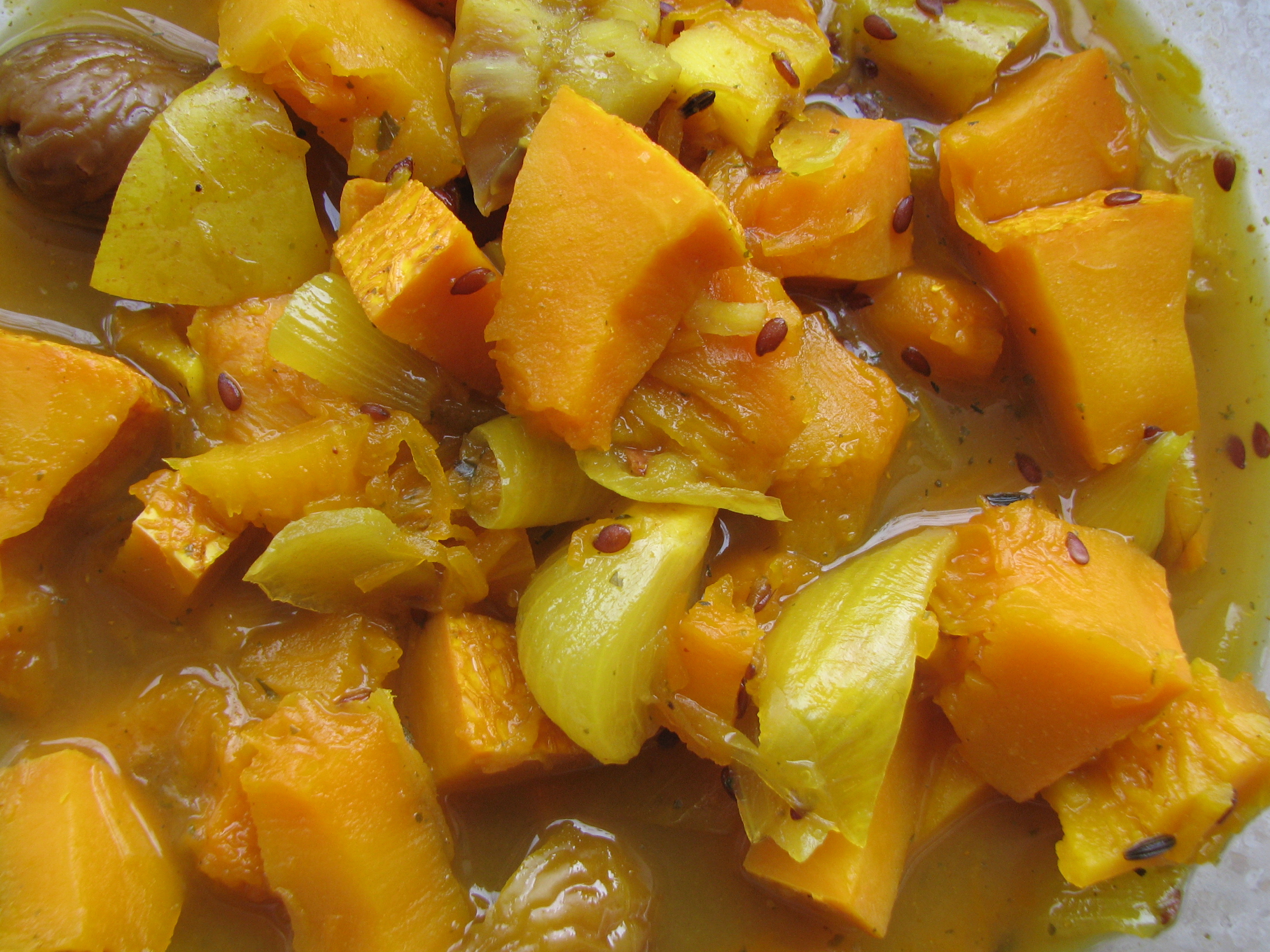 Chutney mit Kürbis u. Maroni