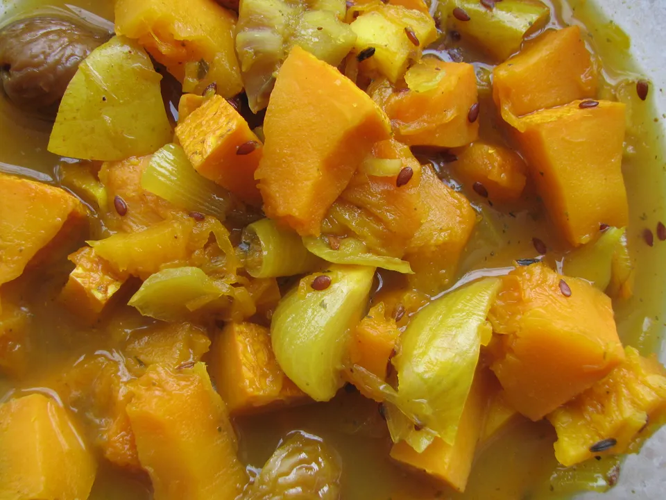 Chutney mit Kürbis u. Maroni