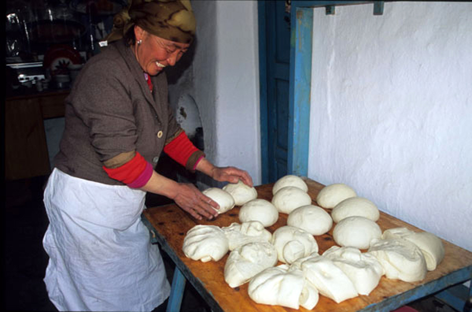 Fladenbrot, groß, flaumig