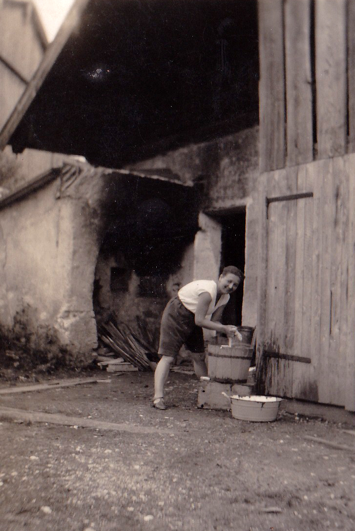 <p>Land Salzburg: Backofen und Wäschewaschen mit Zuber und Waschrumpel</p>