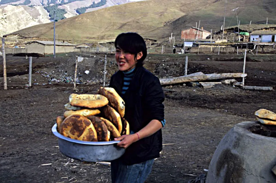 Fladenbrot, groß, flaumig