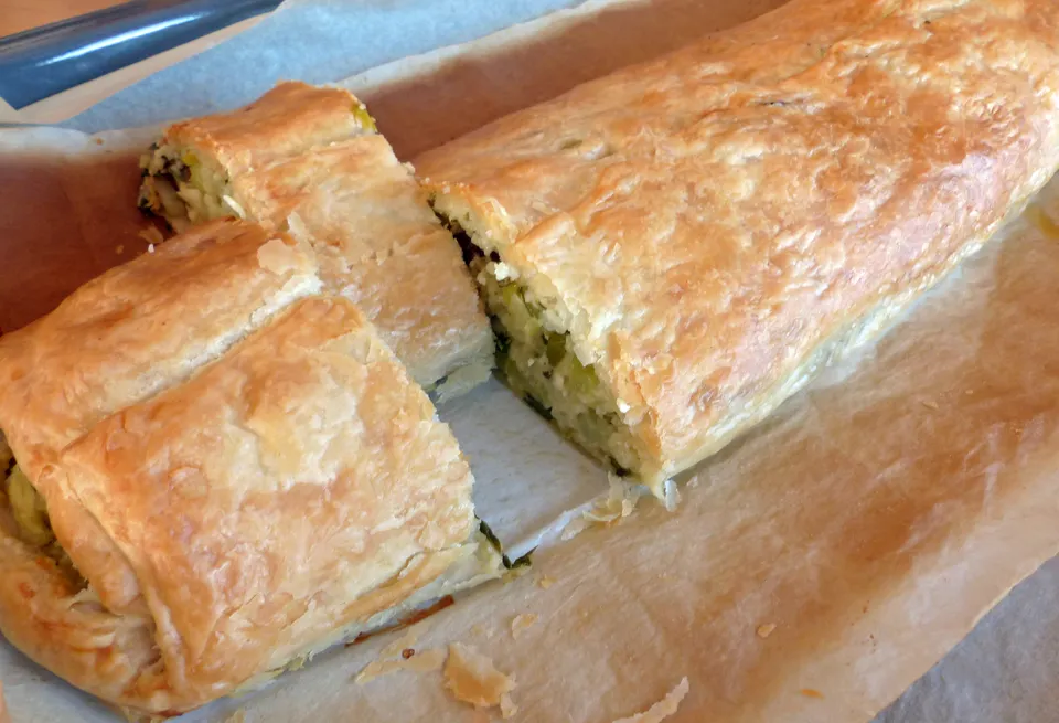 Pak Choi-Strudel