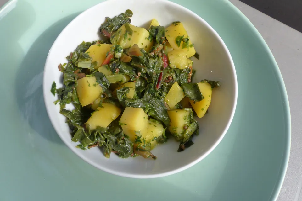 Kartoffeln mit Mangold