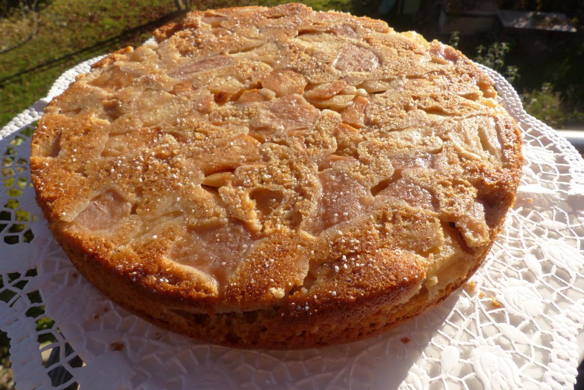 Apfelkuchen, verkehrt, lecker, schnell